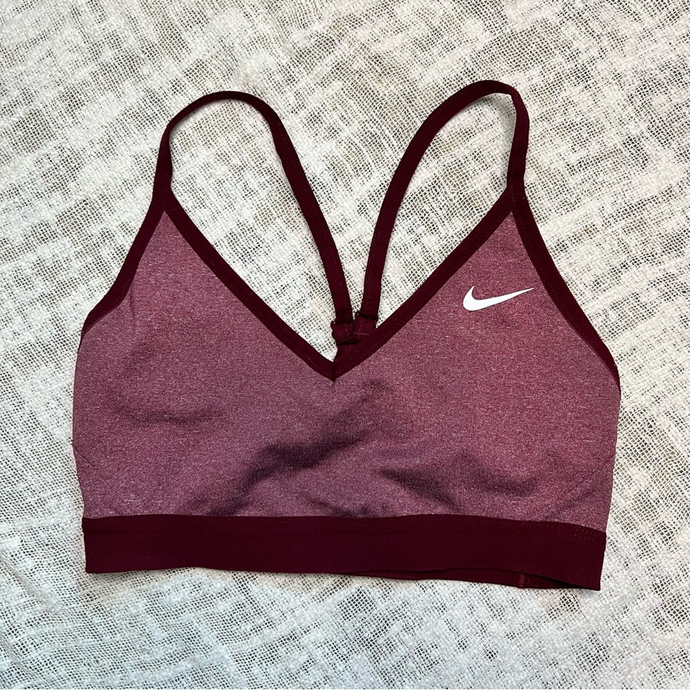 Nike • Women's Maroon Sports Bra • Size Small